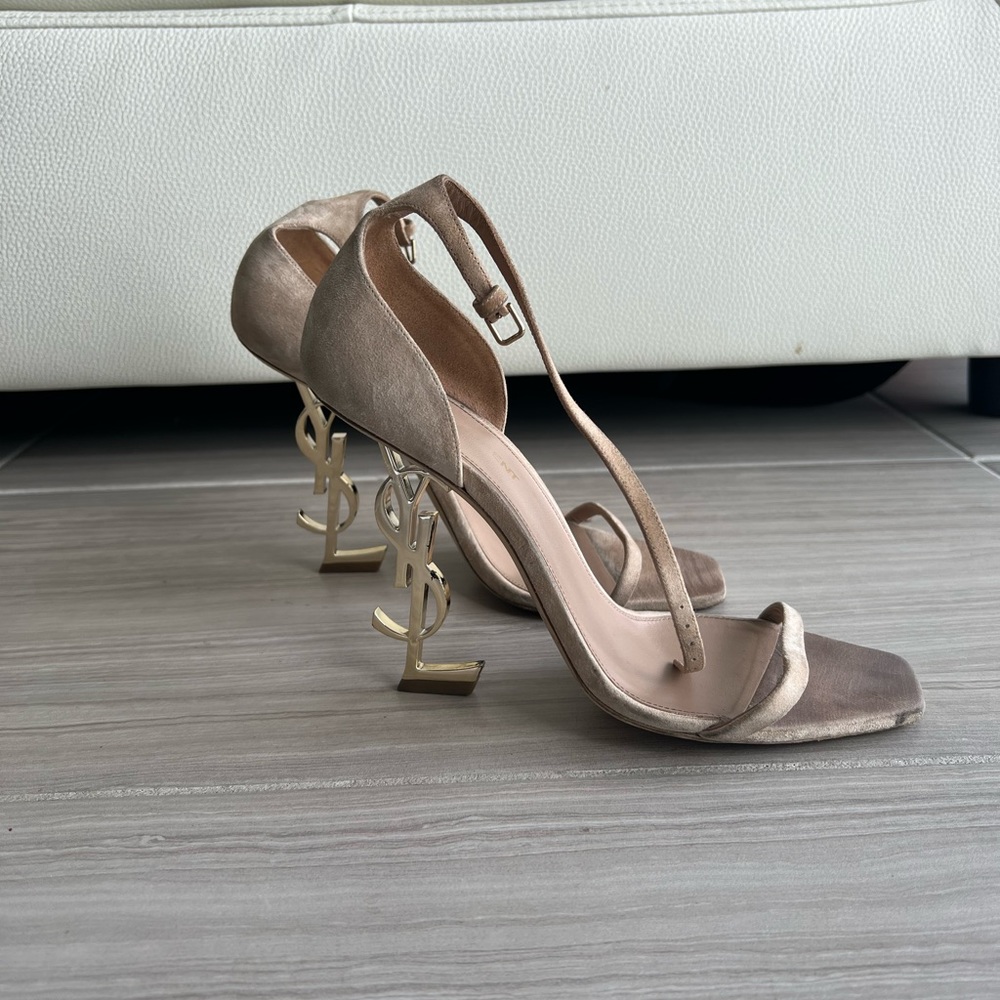 YSL Heels ( Saint Laurent sandals) Suede